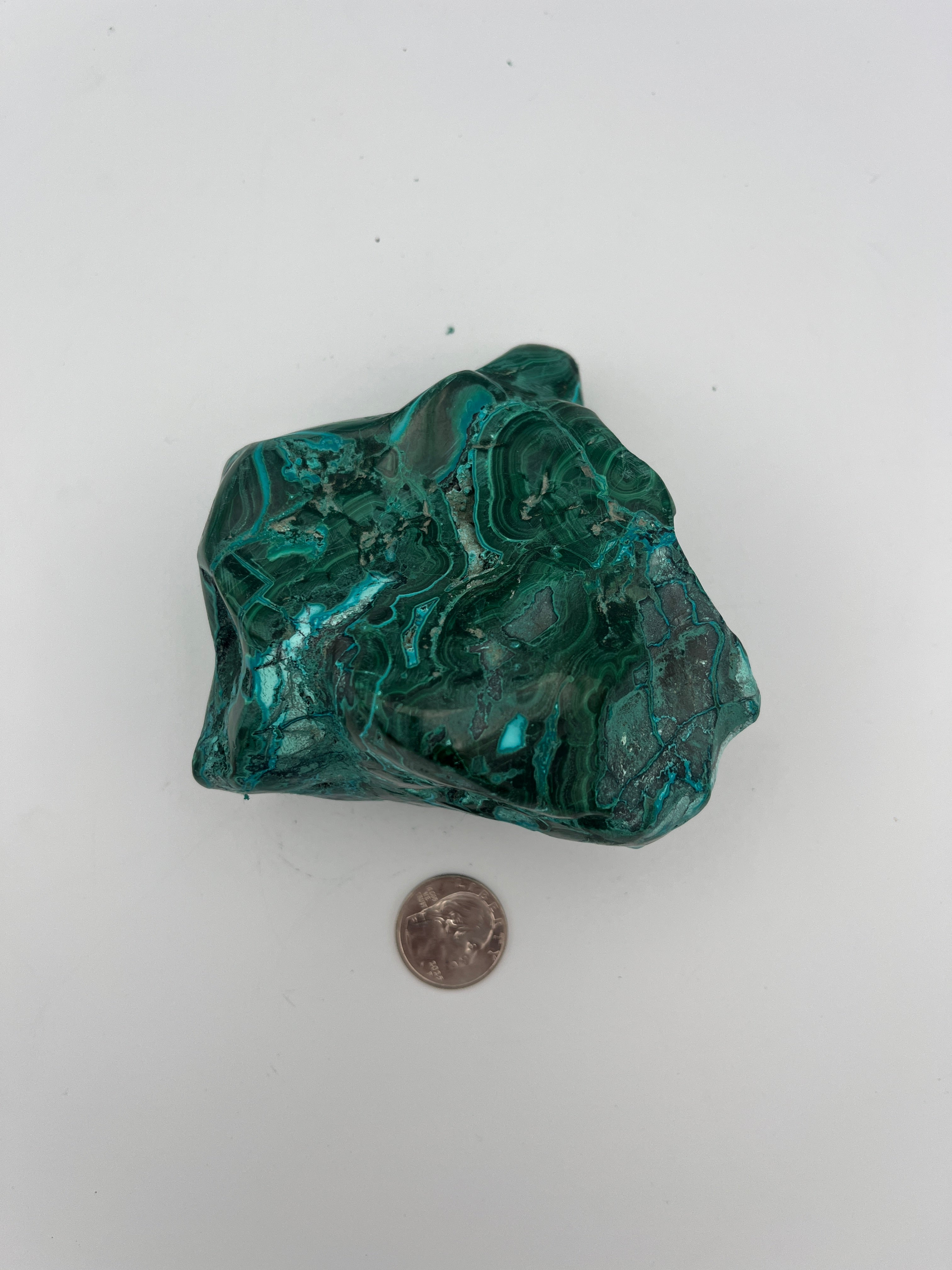 Polished Malachite w/Chrysocolla