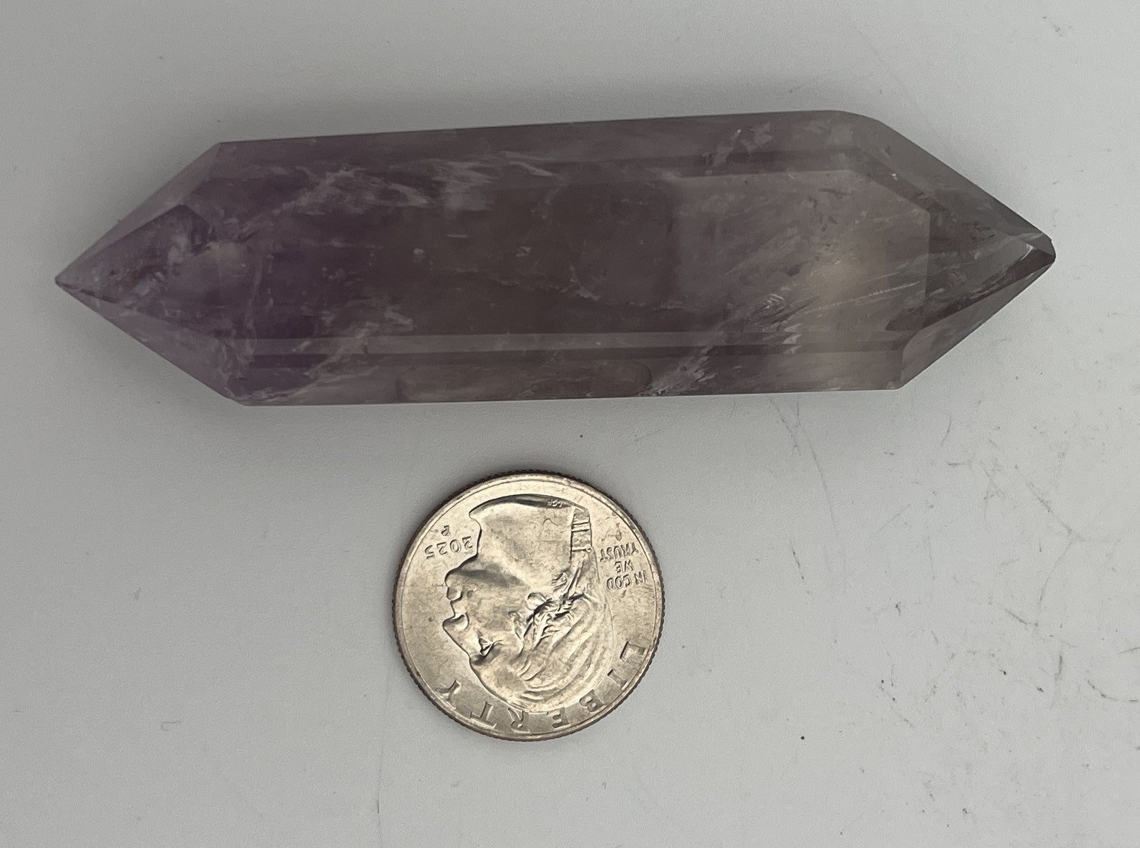 Polished Brazilian Double Term - Amethyst