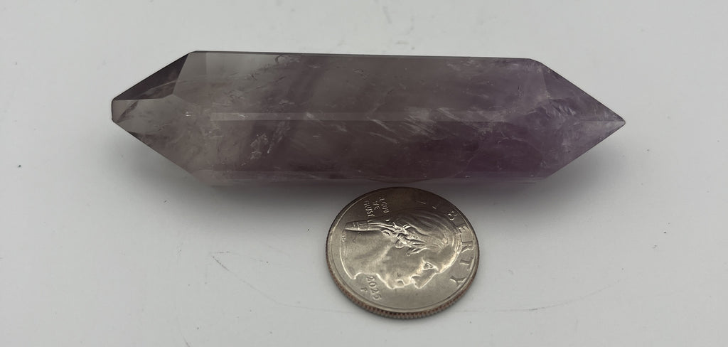 Polished Brazilian Double Term - Amethyst