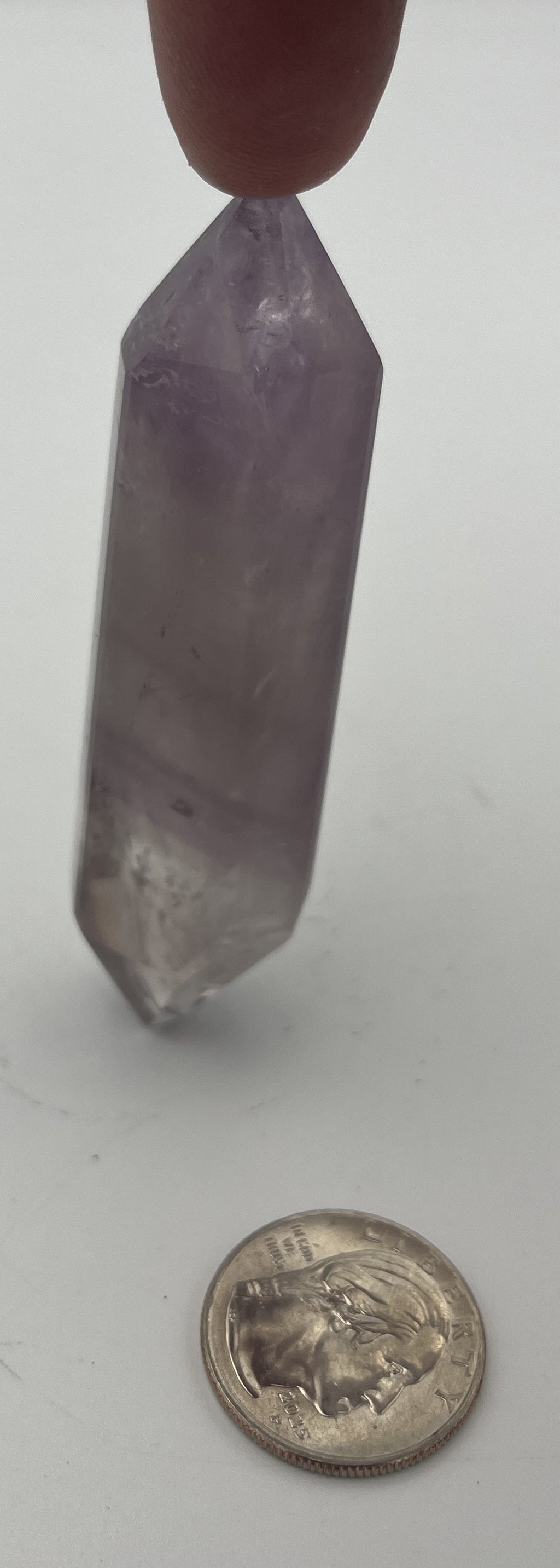 Polished Brazilian Double Term - Amethyst