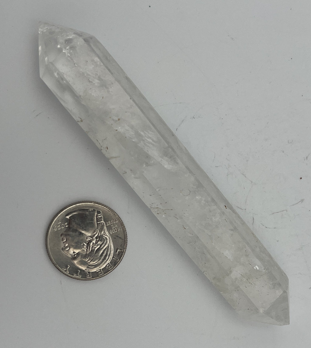 Polished Brazilian Double Term - Quartz