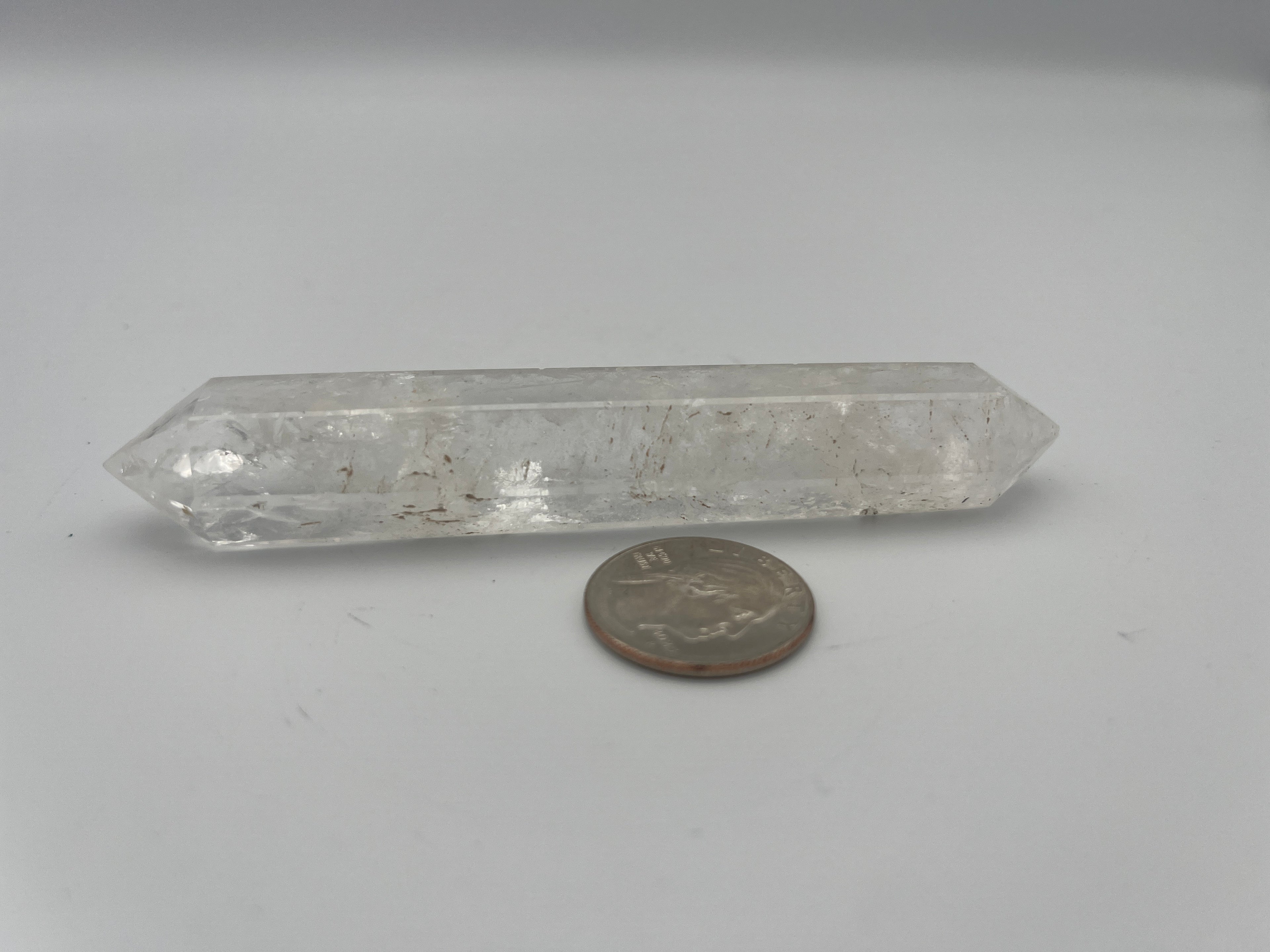 Polished Brazilian Double Term - Quartz