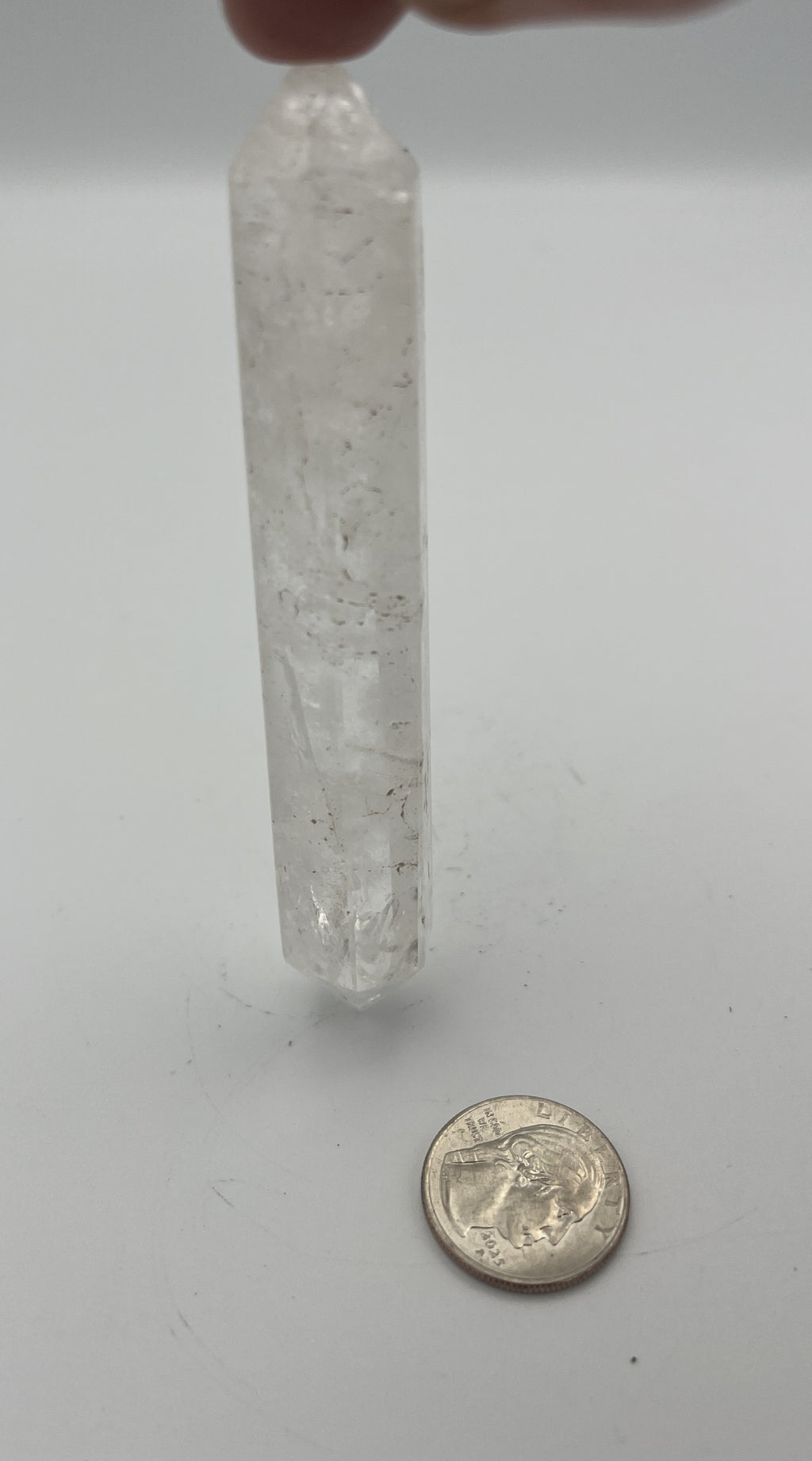 Polished Brazilian Double Term - Quartz