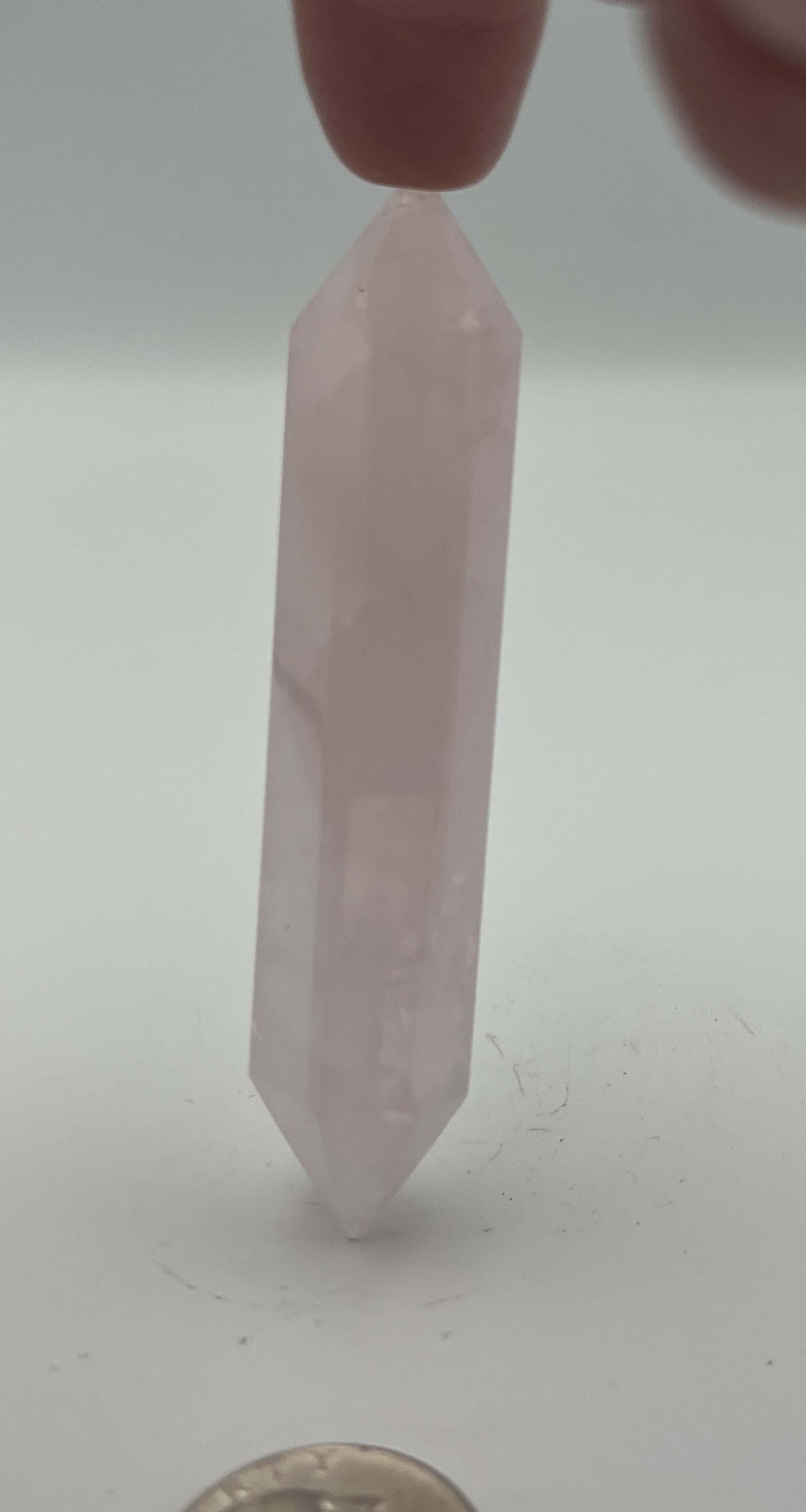 Polished Brazilian Double Term - Rose Quartz