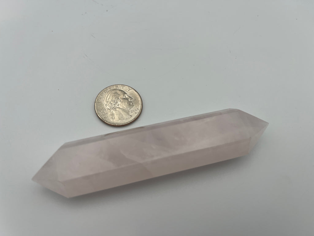Polished Brazilian Double Term - Rose Quartz