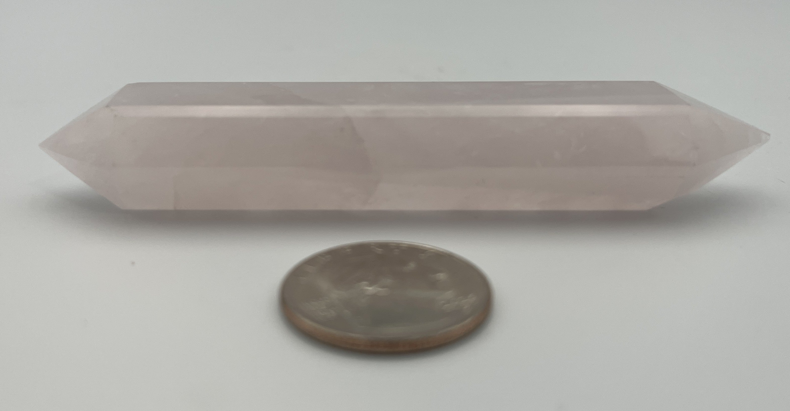 Polished Brazilian Double Term - Rose Quartz