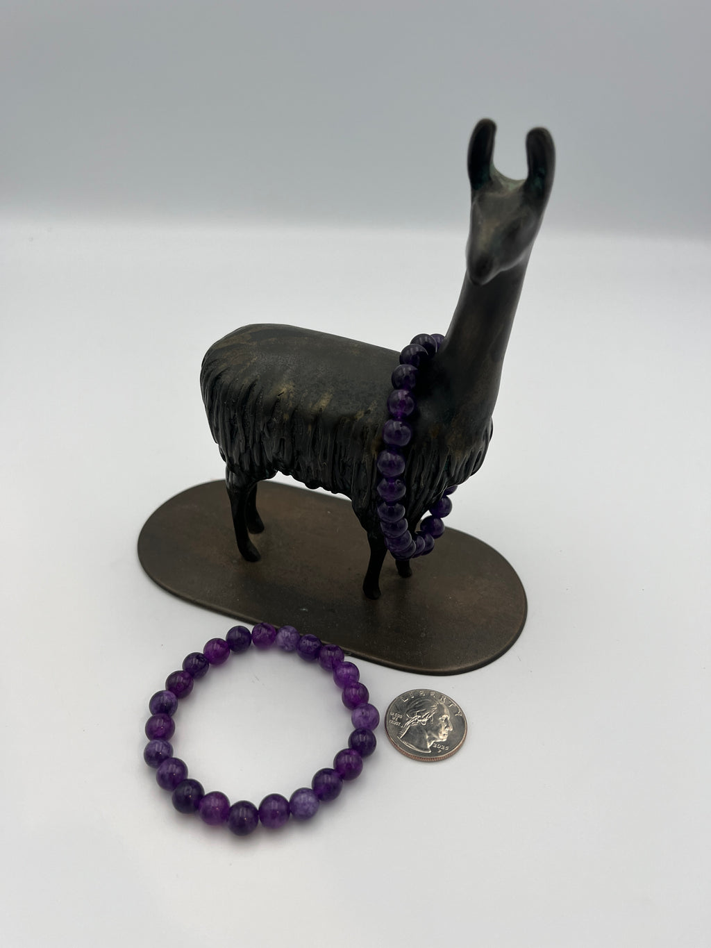 8mm Gemstone Bead Bracelets - Amethyst