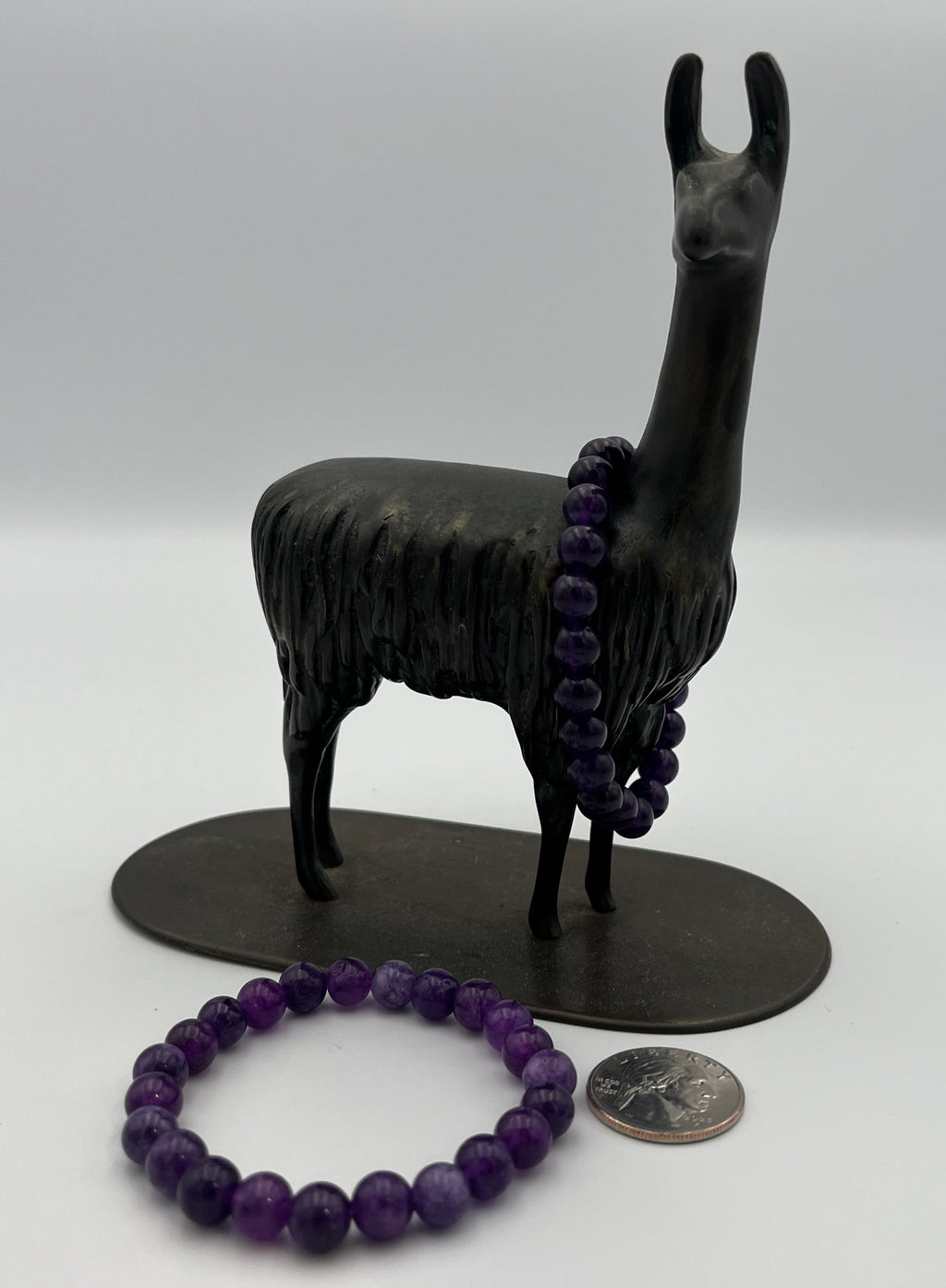 8mm Gemstone Bead Bracelets - Amethyst