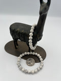 8mm Gemstone Bead Bracelets - Howlite