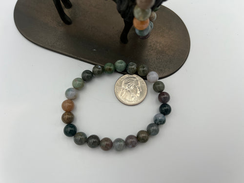 8mm Gemstone Bead Bracelets - Fancy Jasper