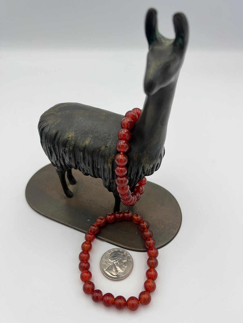 8mm Gemstone Bead Bracelets - Red Agate