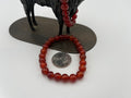 8mm Gemstone Bead Bracelets - Red Agate