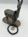 8mm Gemstone Bead Bracelets - Blue Goldstone