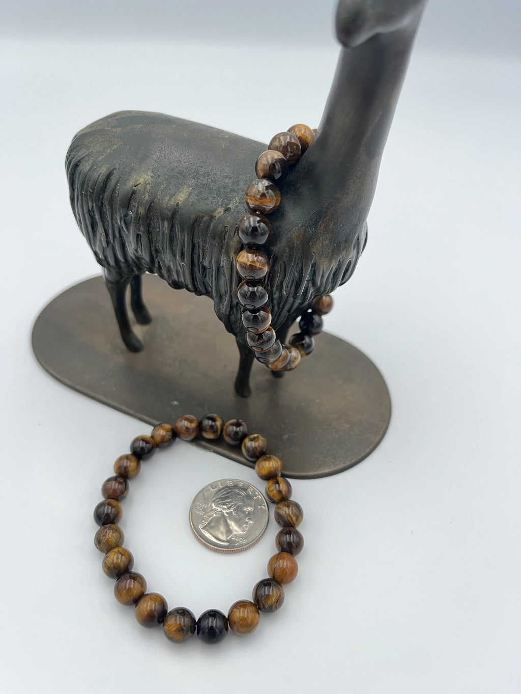 8mm Gemstone Bead Bracelets - Tiger Eye