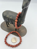 8mm Gemstone Bead Bracelets - Red Goldstone
