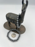 8mm Gemstone Bead Bracelets - Hematite