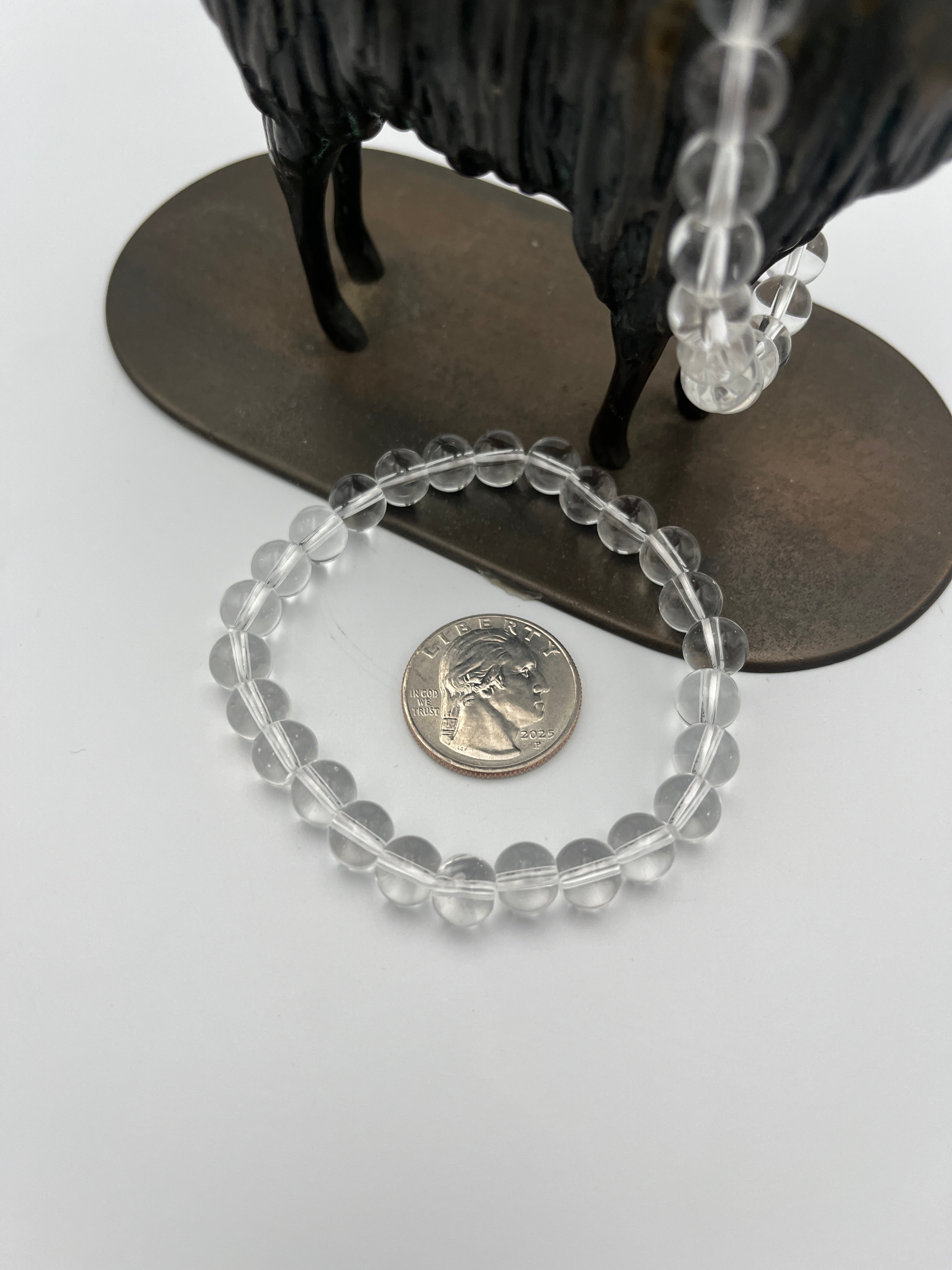 8mm Gemstone Bead Bracelets - Quartz