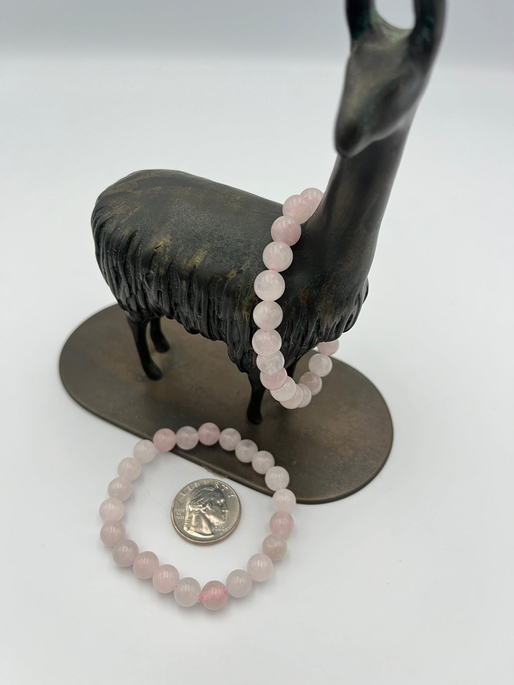 8mm Gemstone Bead Bracelets - Rose Quartz