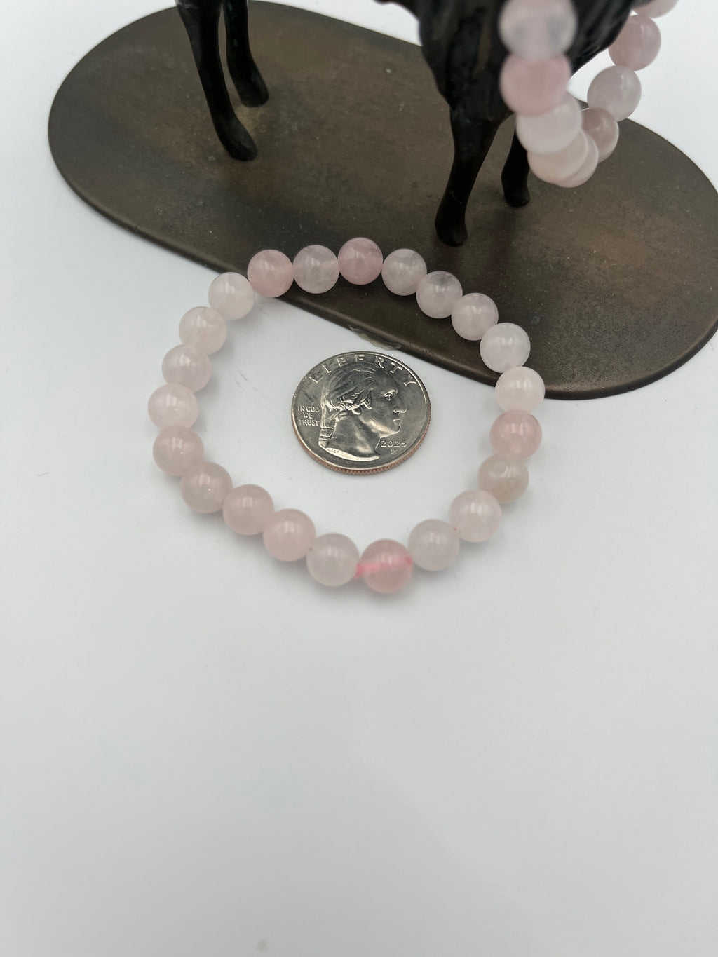 8mm Gemstone Bead Bracelets - Rose Quartz