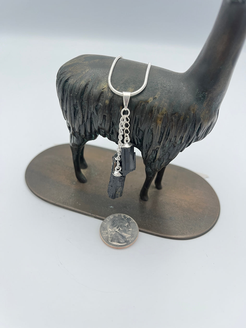 Black Tourmaline 3pc Dangle Pendant