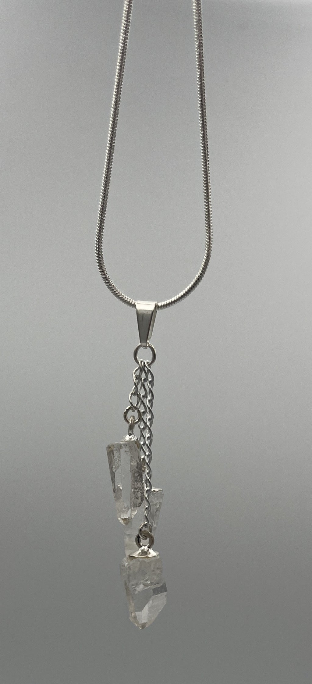 Quartz 3pc Dangle Pendant