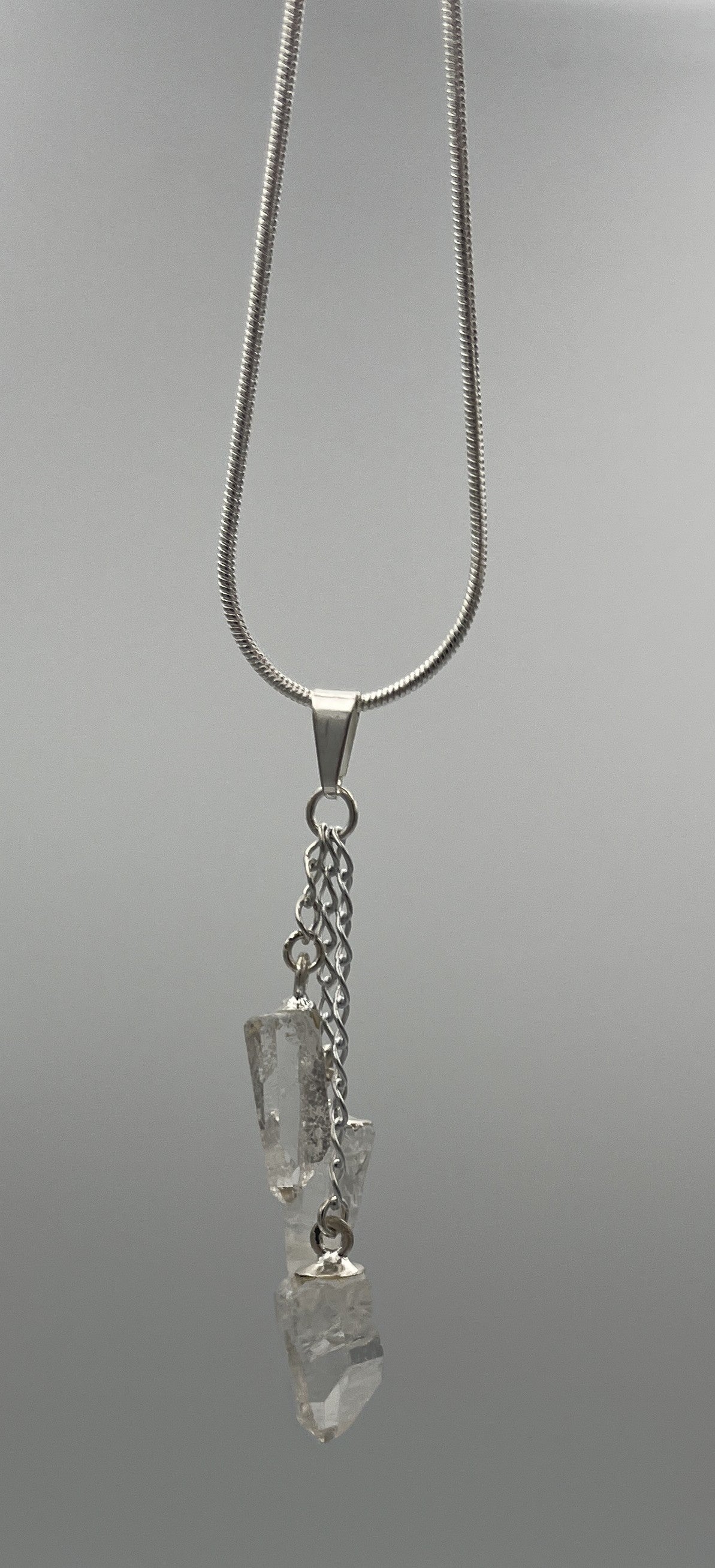 Quartz 3pc Dangle Pendant