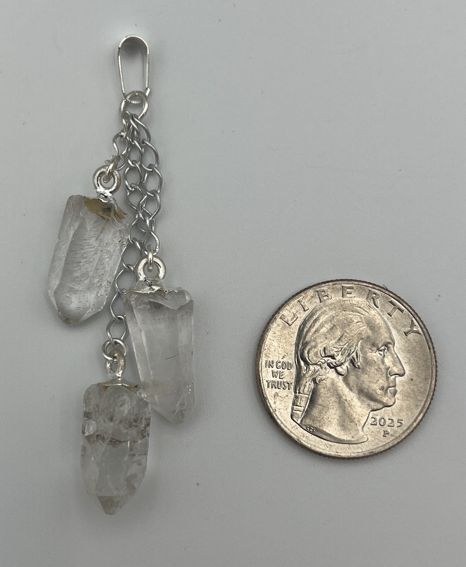 Quartz 3pc Dangle Pendant