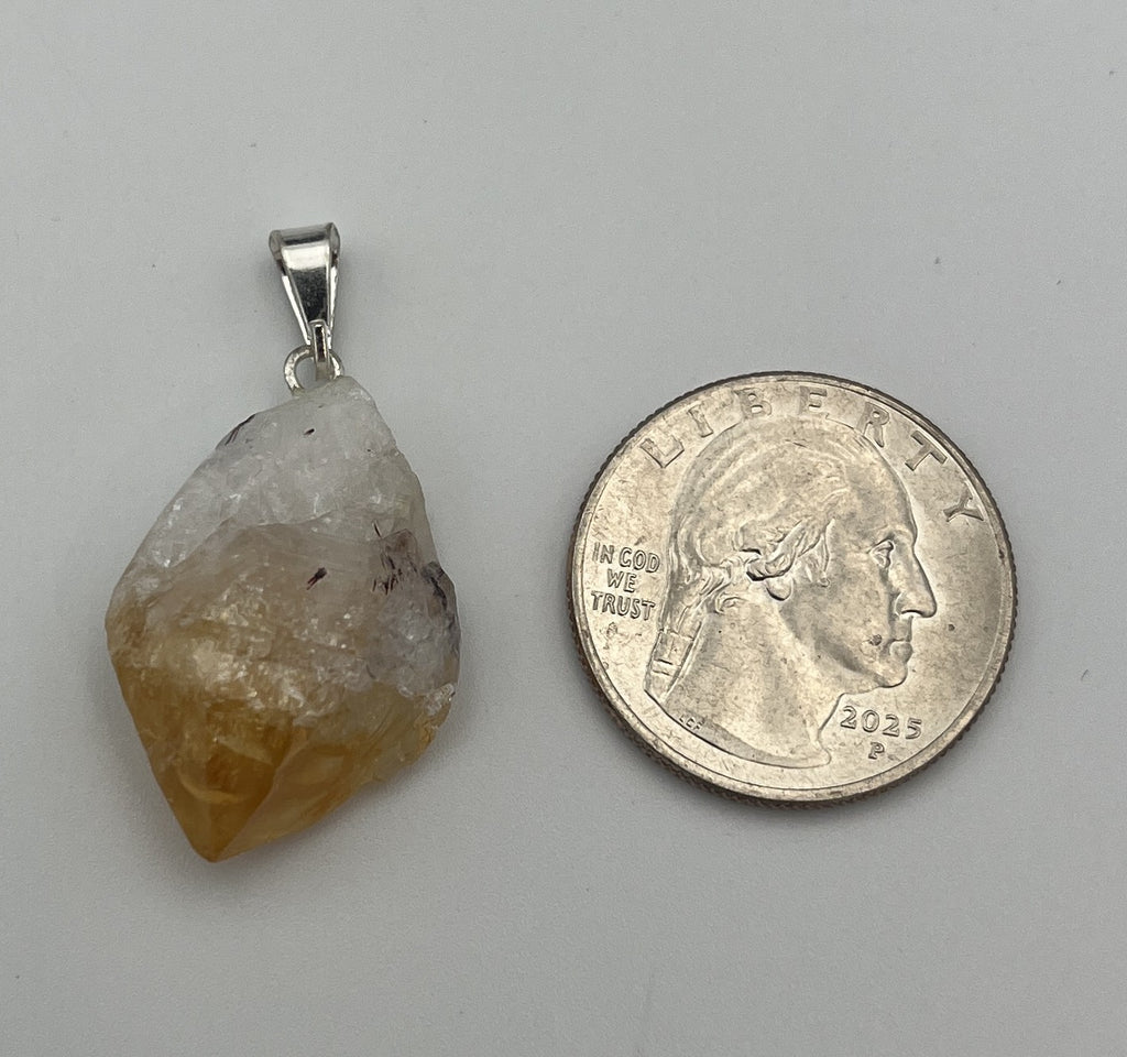 Citrine Point w/ Bail Style Pendant