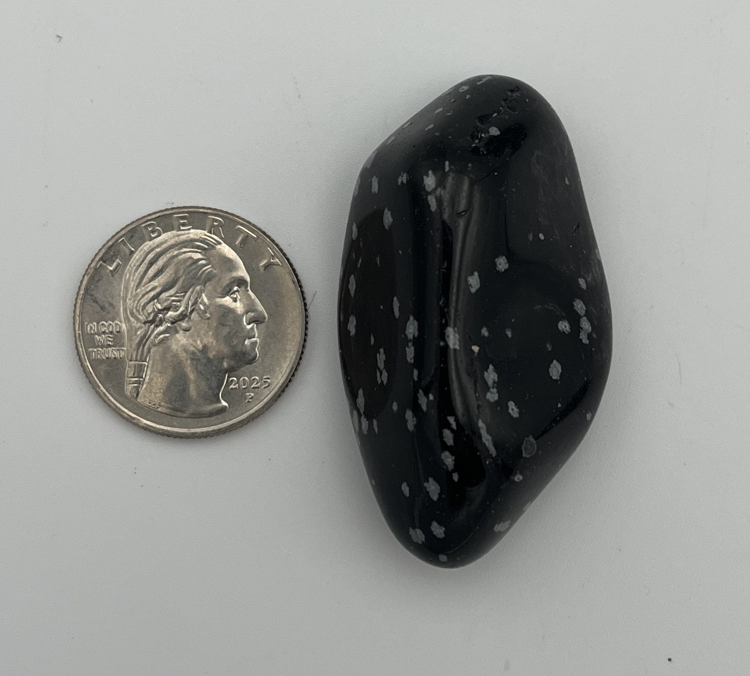 Tumbled Stone - Snowflake Obsidian S.Africa