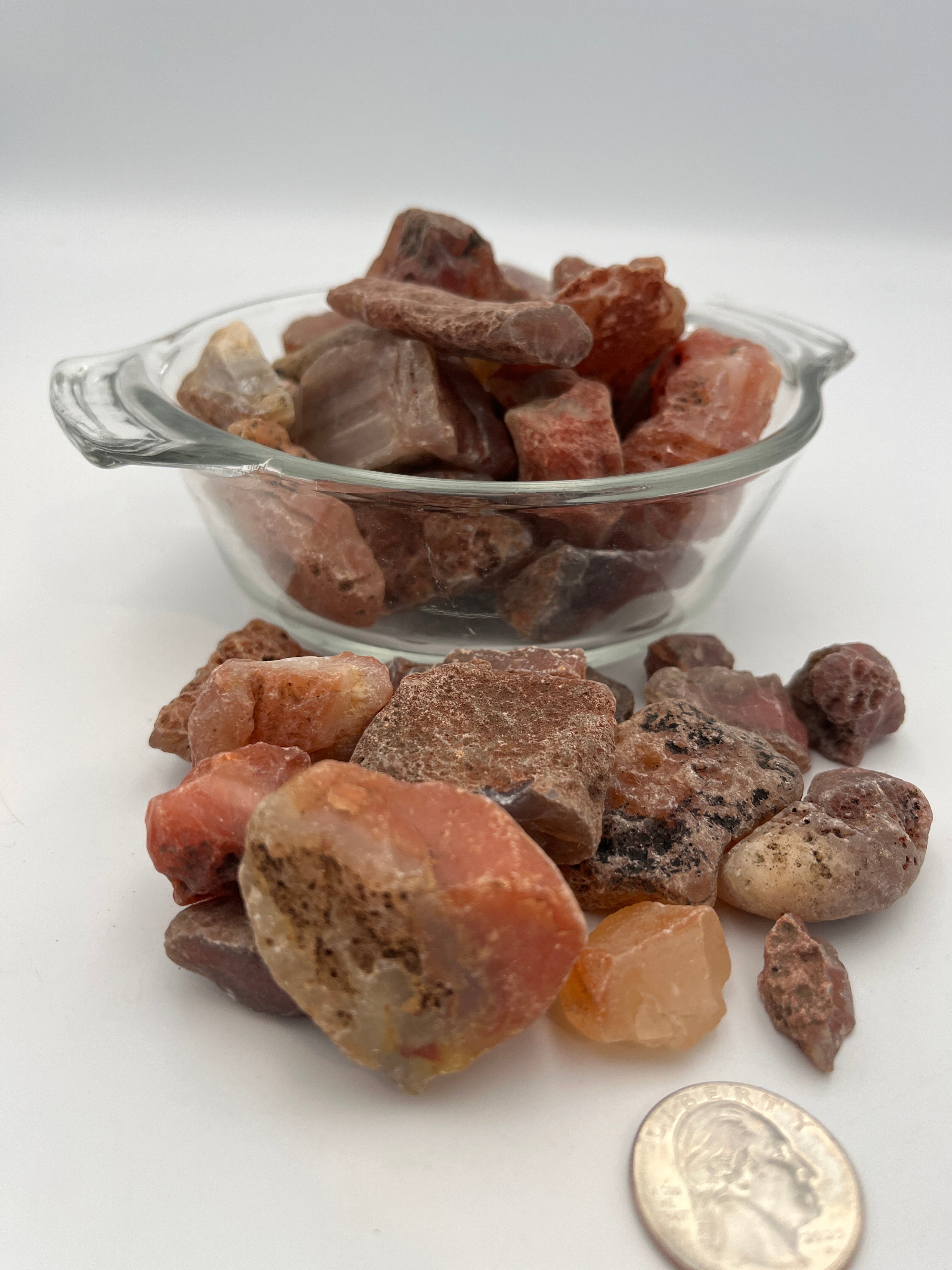 Rough Stone -.Carnelian, 20-40g (India)