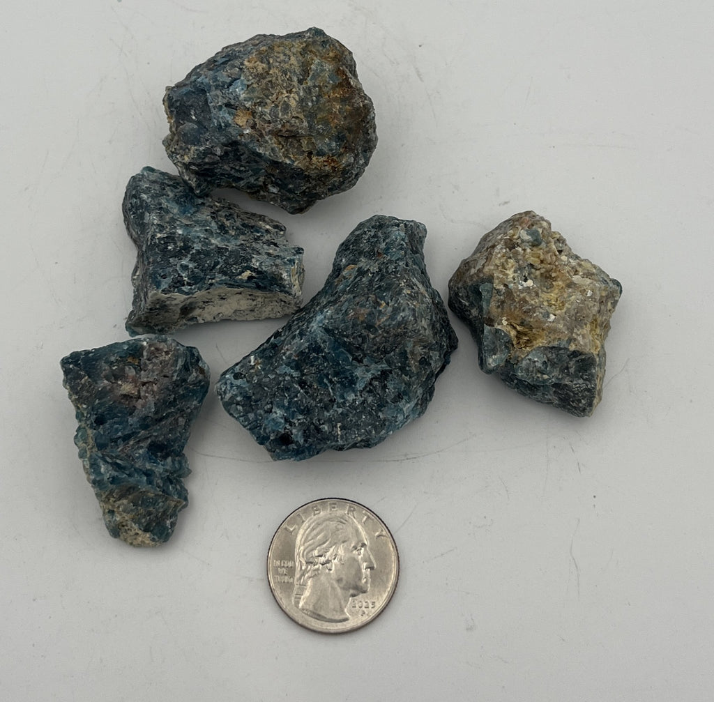 Natural Blue Apatite from Brazil - Small, 30-40g