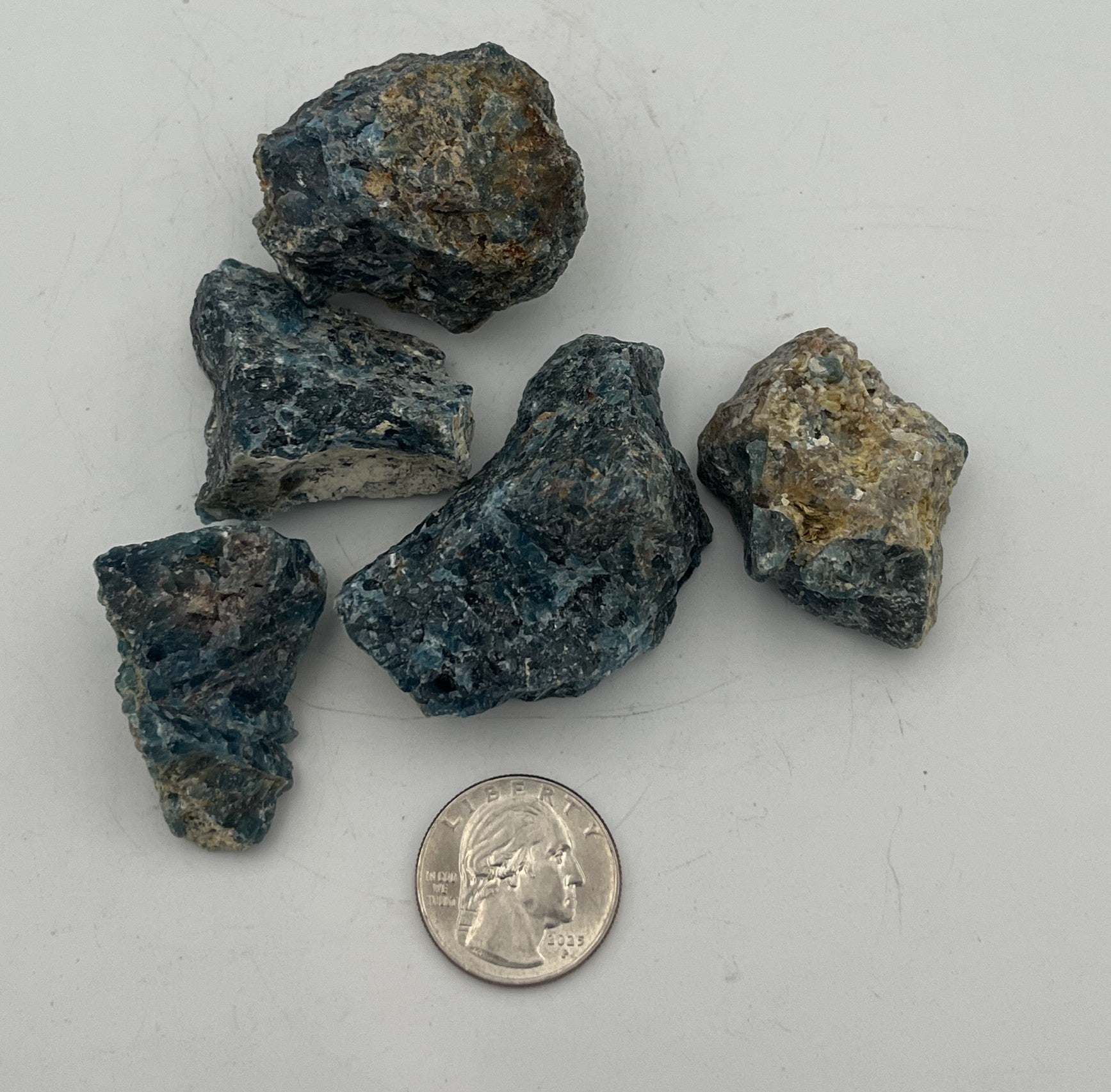 Natural Blue Apatite from Brazil - Small, 30-40g