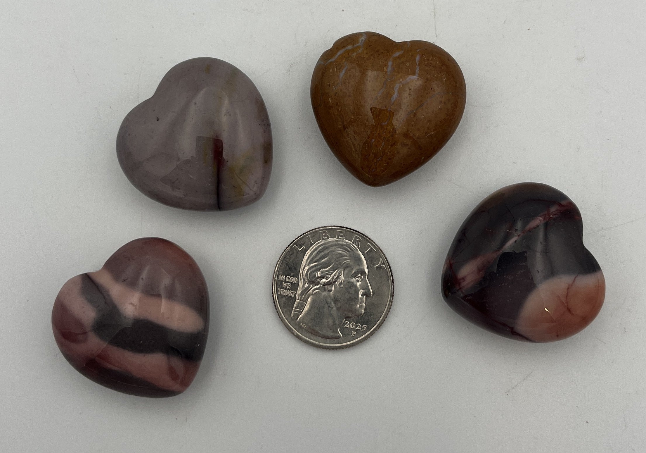30mm Pocket Hearts - Mookaite