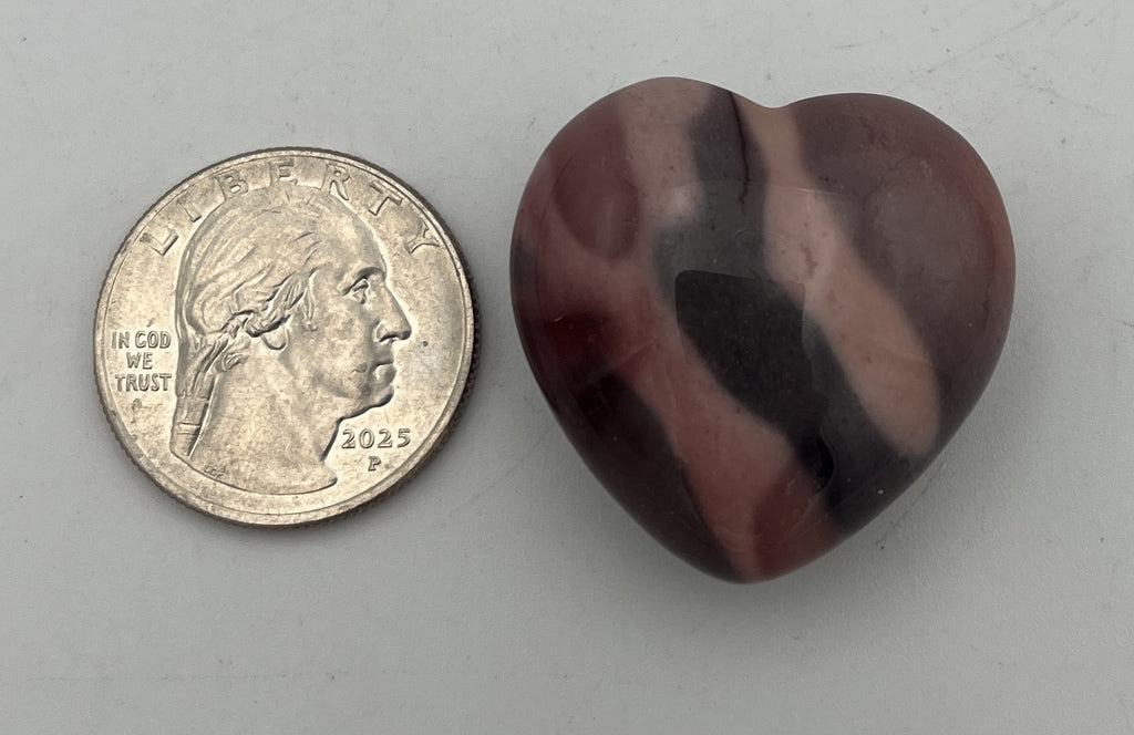 30mm Pocket Hearts - Mookaite