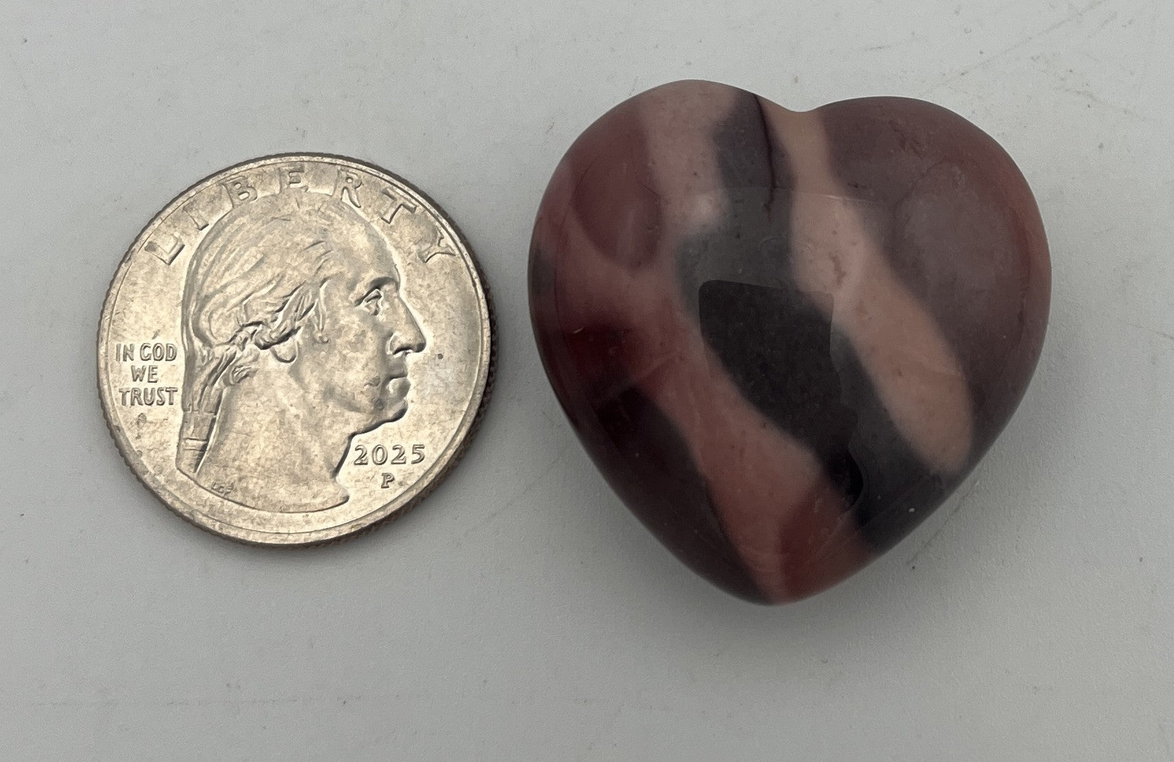 30mm Pocket Hearts - Mookaite