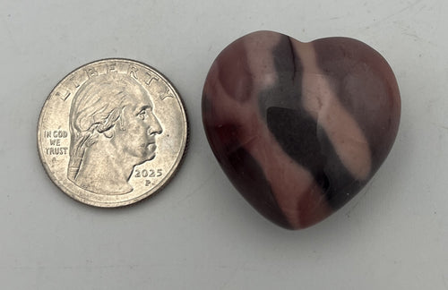 30mm Pocket Hearts - Mookaite