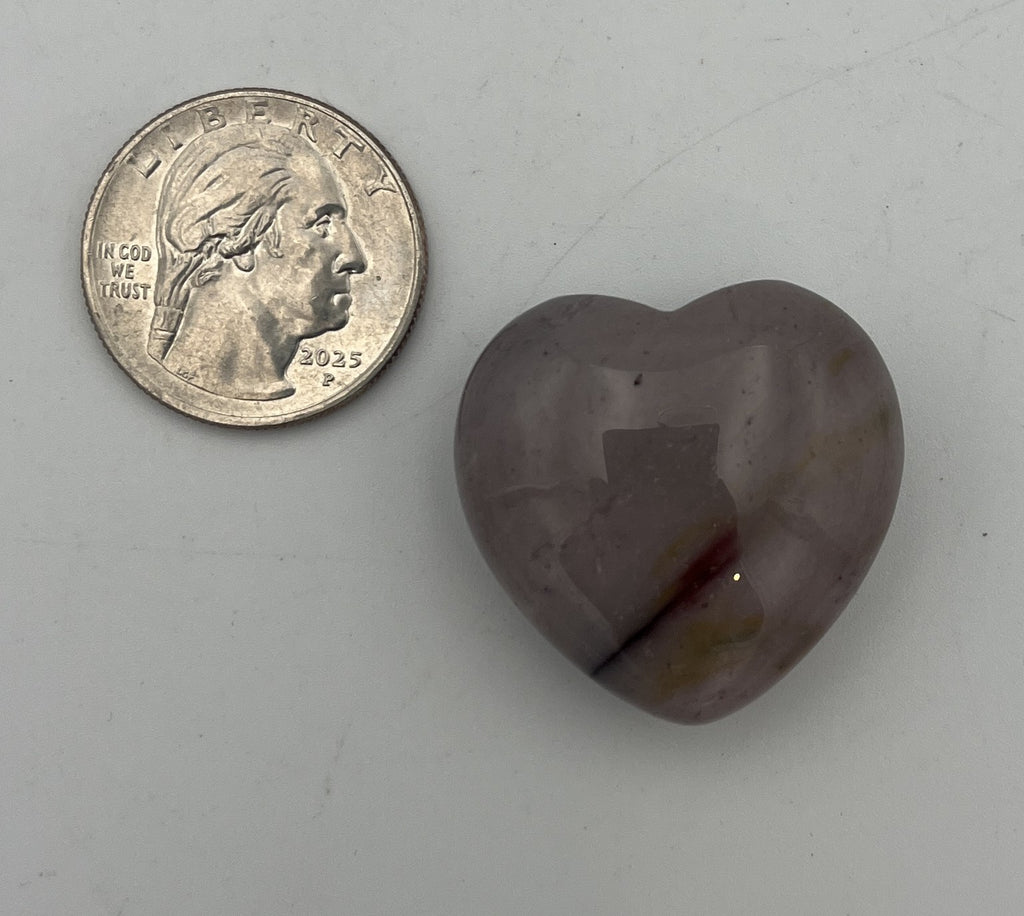 30mm Pocket Hearts - Mookaite