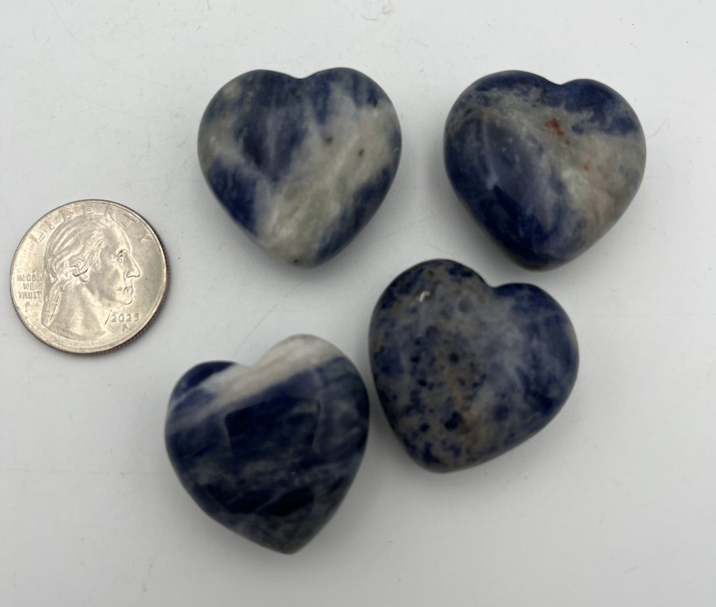 30mm Pocket Hearts - Sodalite