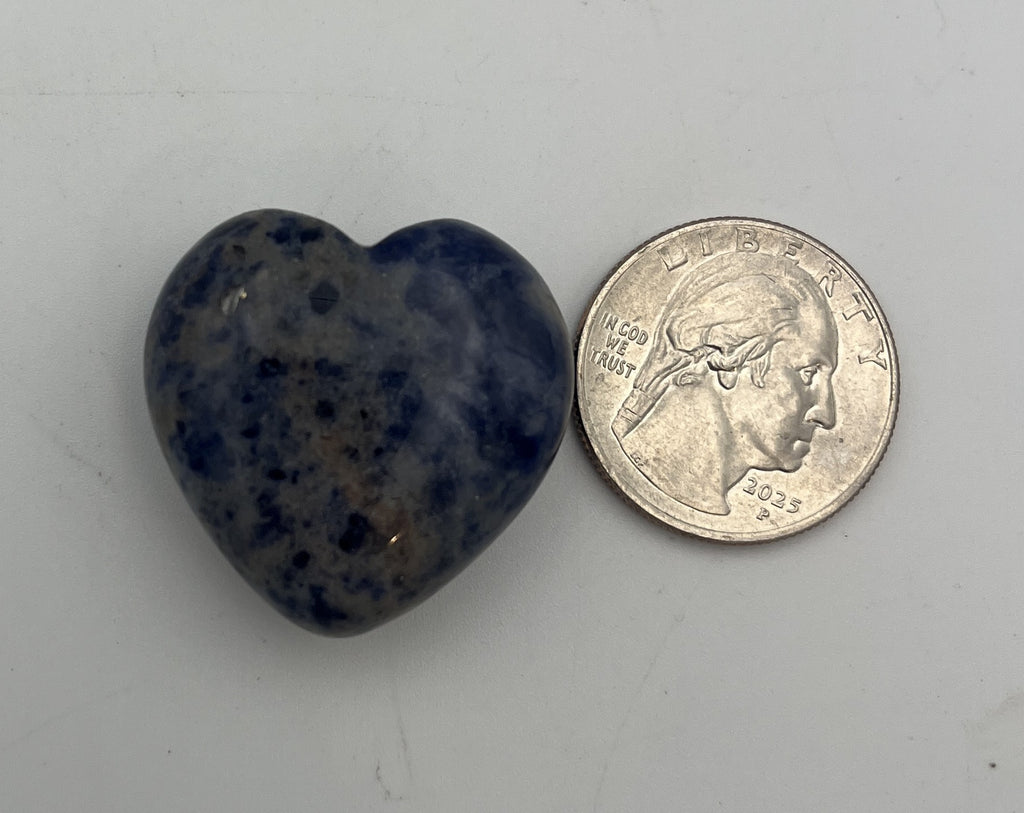 30mm Pocket Hearts - Sodalite