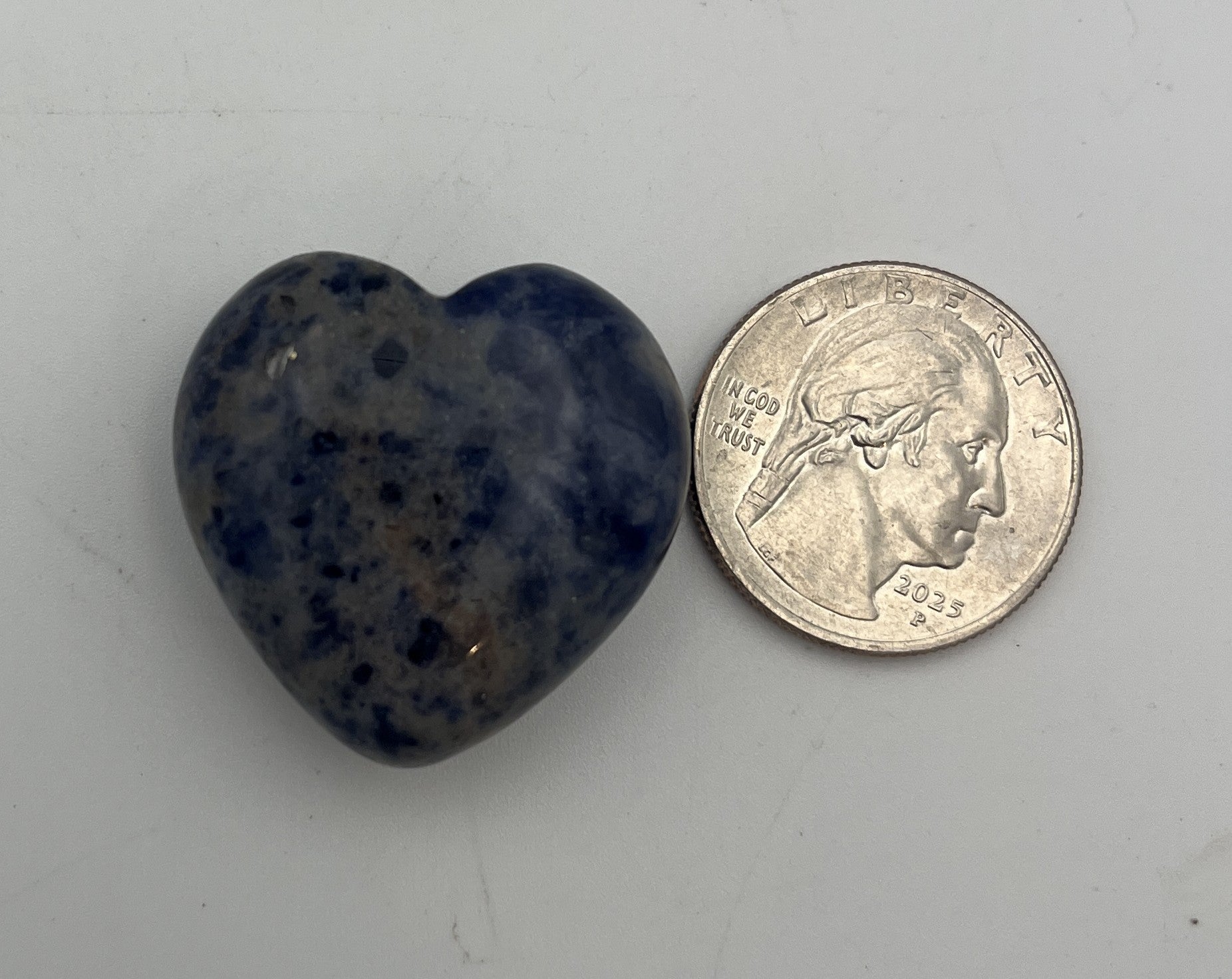 30mm Pocket Hearts - Sodalite
