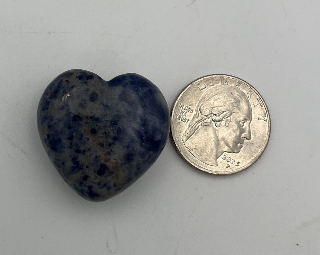 30mm Pocket Hearts - Sodalite