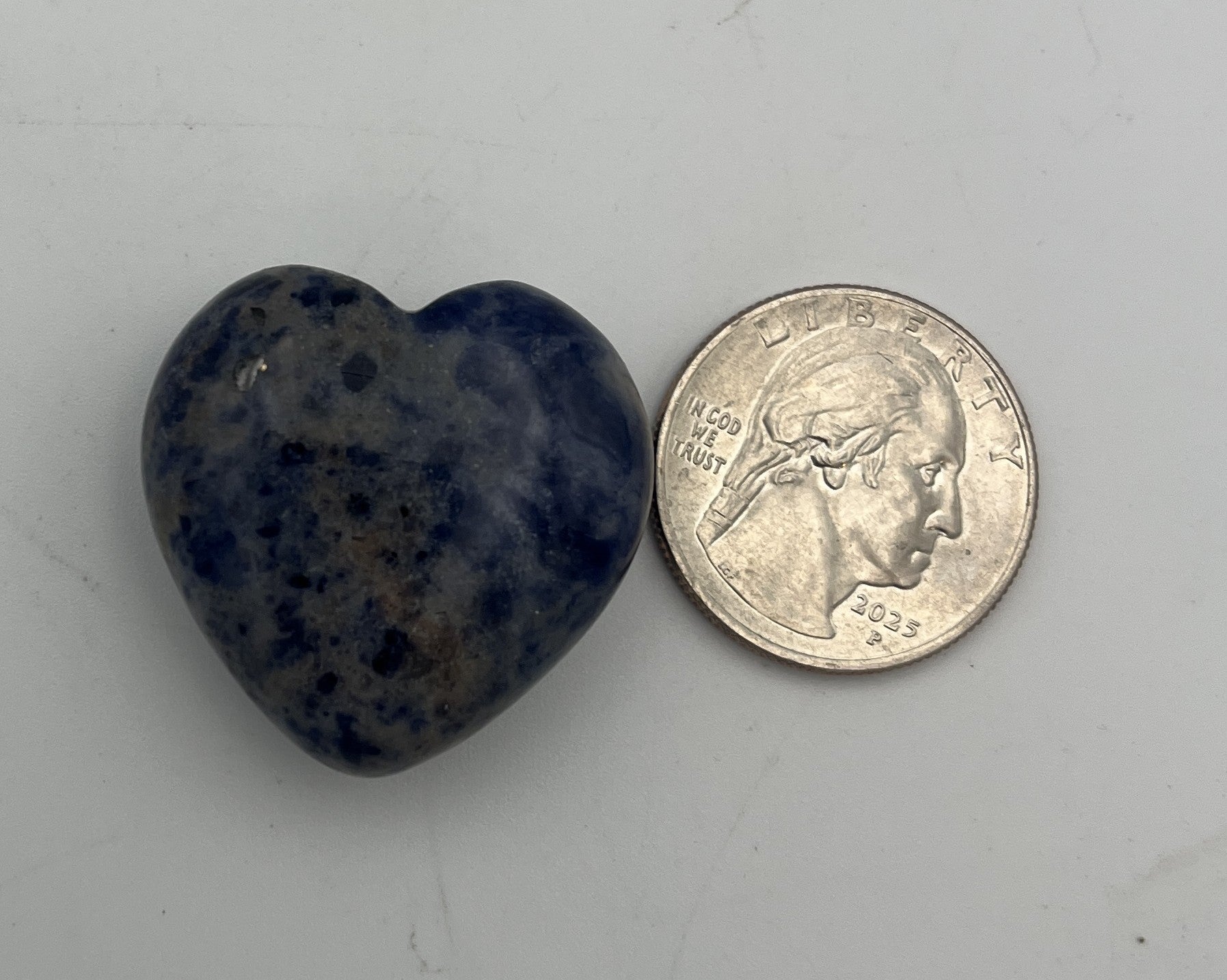 30mm Pocket Hearts - Sodalite