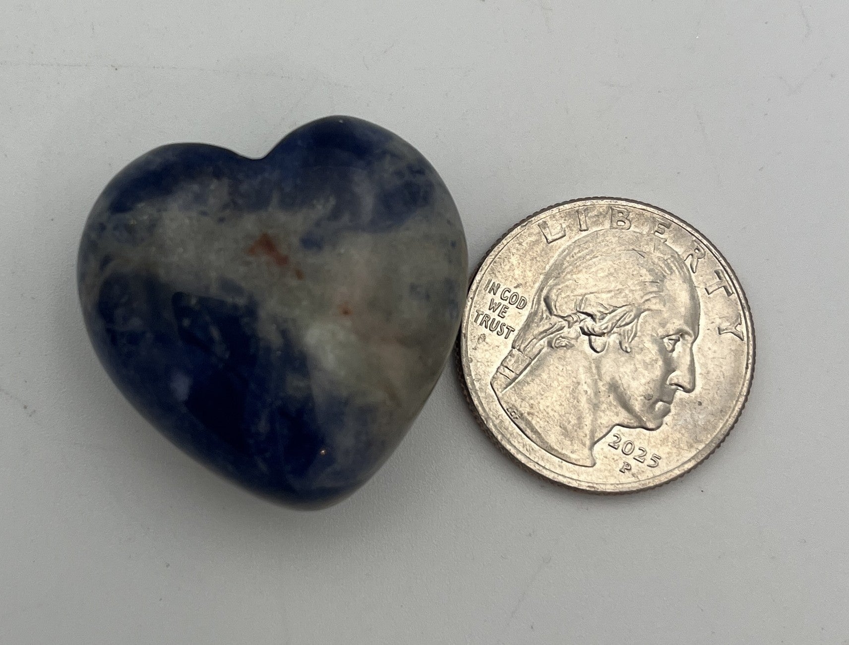 30mm Pocket Hearts - Sodalite