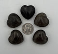 30mm Pocket Hearts - Smoky Quartz