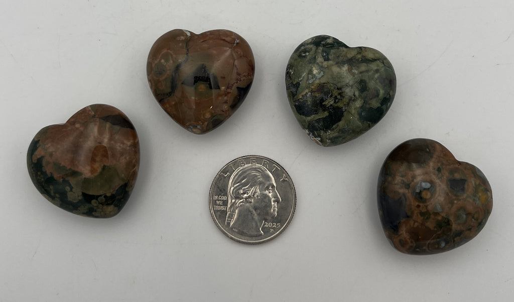 30mm Pocket Hearts - Rhyolite
