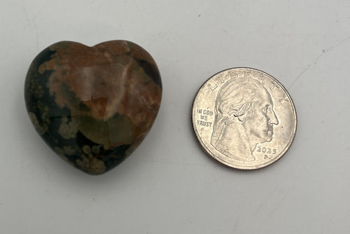 30mm Pocket Hearts - Rhyolite