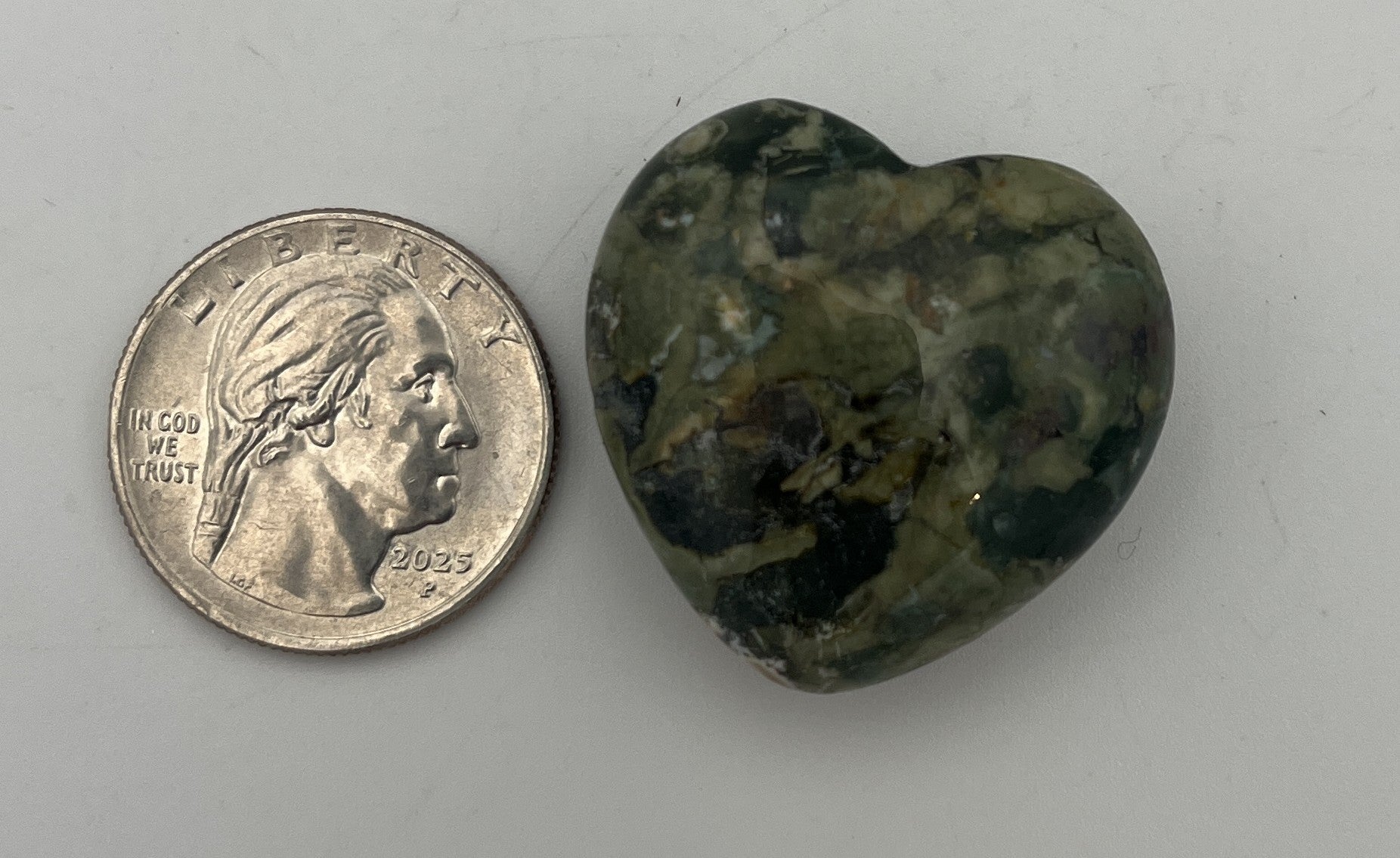 30mm Pocket Hearts - Rhyolite
