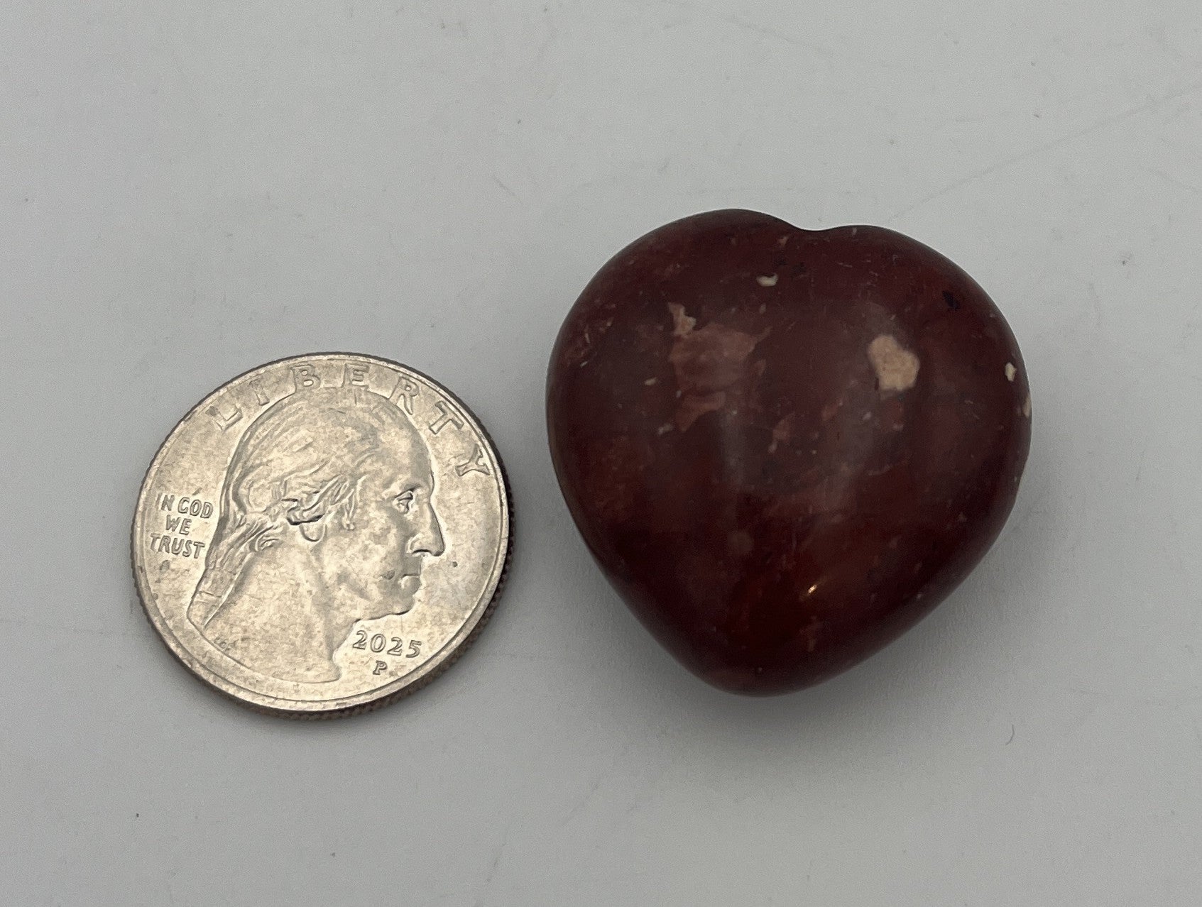 30mm Pocket Hearts - Brecciated Jasper