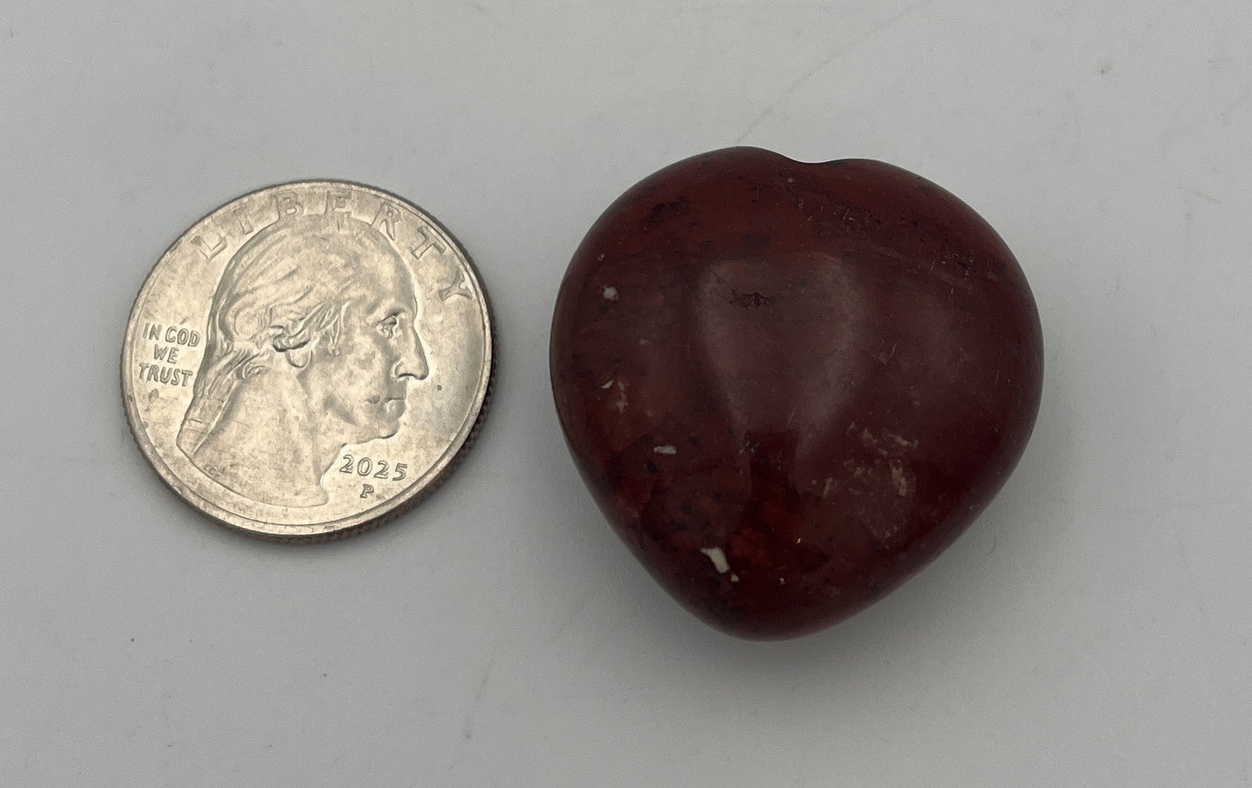 30mm Pocket Hearts - Brecciated Jasper
