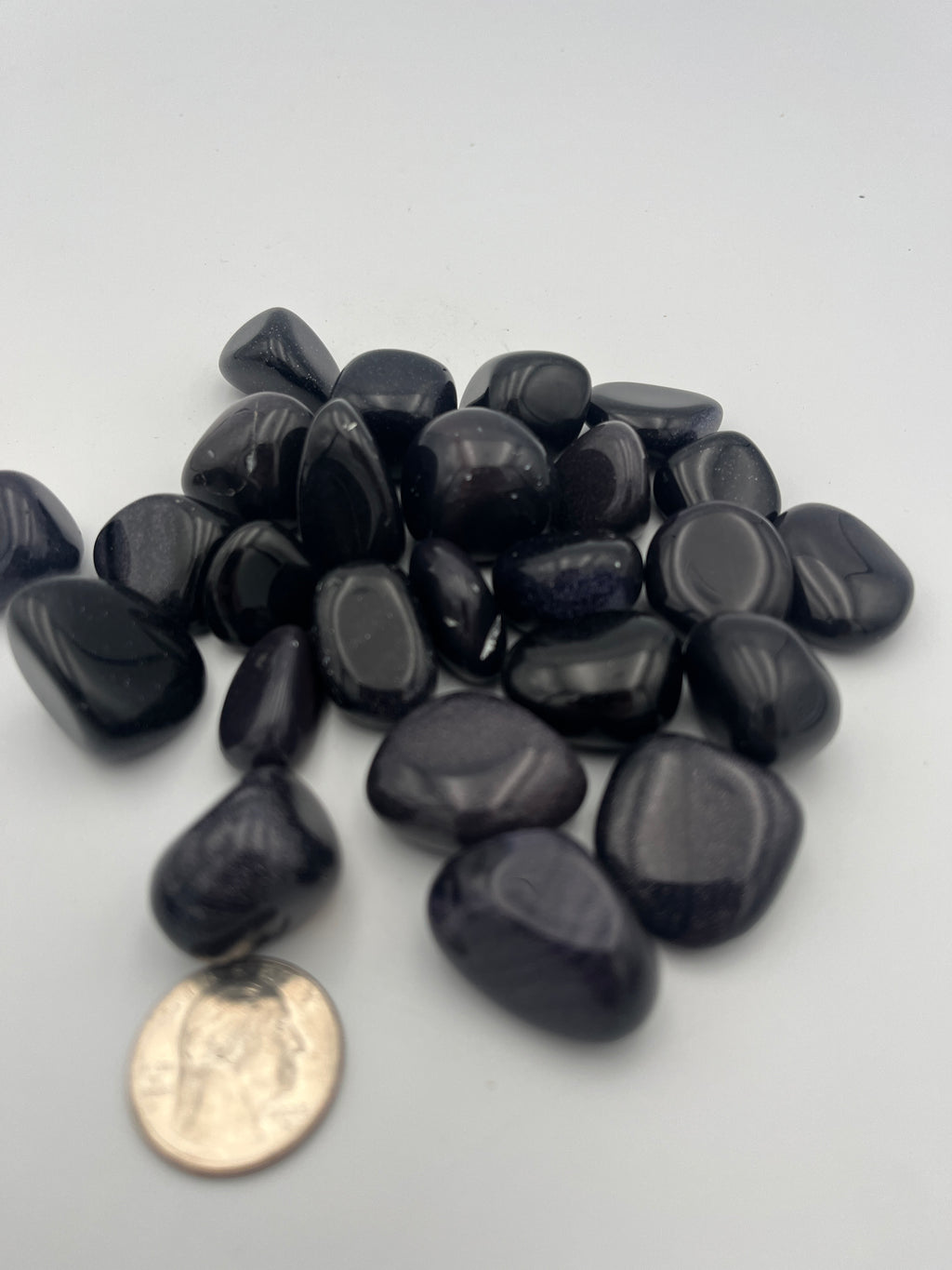 Tumbled Stone - Goldstone - Blue